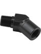 Proflow 45 Degree Coupler Female - Male Elbow 1/8in. NPT, Black