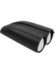 Proflow Carburettor Scoop, Aluminium, Black, Machined Finns, Shot