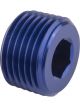 Proflow Fitting Aluminium Socket Plug 1/8in. NPT, Blue