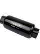 Proflow Fuel Filter, Inline Mount, Billet Aluminium, Black Anodised