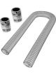 Proflow Radiator Hose Flexible, Stainless Steel Chrome Kit, . 48in.