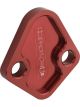Proflow Fuel Pump Block-Off Plate, Aluminium, Red Anodised, BB Che