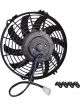 Proflow Electric Fan, Cooling Curved Black Single, 9 in. Diameter, R