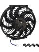 Proflow Electric Fan, Cooling Curved Black Single, 12 in. Diameter,