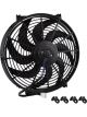 Proflow Electric Fan, Cooling Curved Black Single, 14 in. Diameter,
