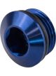 Proflow AN Port Plug, Low Profile Allen Key -12AN, Blue