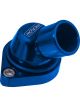 Proflow Water Neck, Billet Aluminium, Swivel Blue Anodised, 45 De
