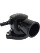 Proflow Water Neck, Billet Aluminium, Black Anodised, 90 Degree,
