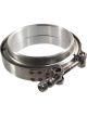 Proflow V Band Exhaust Clamp, Interlocking, Stainless Steel, Natural,