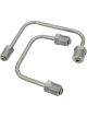 Proflow Brake Line Kit, Chrome 1/2in. to 3/8in. - 7/16in. to 3/8in