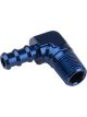 Proflow 90 Degree 3/8in. Barb Male Fitting To 3/8in. NPT, Blue