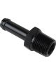 Proflow 3/8in. Barb Male Fitting To 3/8in. NPT, Black