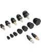 Proflow AN Hose Pressure Test Kit w/ Air Valves Matching Plugs