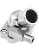 Proflow Water Neck, Billet Aluminium Swivel, Silver Anodised, 45 D