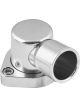 Proflow Water Neck, Billet Aluminium Swivel, Silver Anodised, 90 D