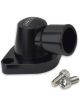 Proflow Water Neck, Billet Aluminium Swivel, Black Anodised, 90 D