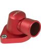 Proflow Water Neck, Billet Aluminium Swivel, Red Anodised, 90 Degr