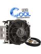 Proflow Transmission Cooler & Fan Kit, Duel Core Black Powder coat,