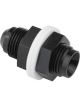 Proflow Fitting, Fuel Cell Male bulkhead -10AN, Black
