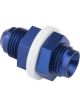 Proflow Fitting, Fuel Cell Male bulkhead -12AN, Blue