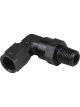 Proflow Adaptor Male -10AN 90 Degree To 1/2in. NPT Swivel, Bla