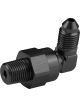 Proflow Adaptor Male -12AN 90 Degree To 3/4in. NPT Swivel, Bla