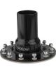 Proflow Fuel Filler Neck Aluminium Black, Straight 2 in. Diameter