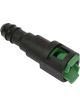 Proflow Fuel Line Connectors, Nylon 5/16in. Female QR Straight To