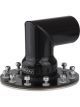 Proflow Fuel Filler Neck Aluminium Black, 90 Degree, 2 1/2 in. Di