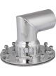 Proflow Fuel Filler Neck Aluminium Polished, 90 Degree, 2 1/2 in.
