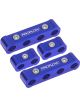 Proflow Billet Aluminium Ignition Lead Wire Looms Blue Suit 8.8mm
