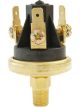 VDO Adjustable Pressure Switch 3.1-7Psi Brass N/Open & Clsd 3 Term Set