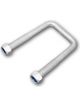 ARK U-Bolt Main Rail 60mm X 135mm Galvanised To Suit 50mm X 100mm Pack of 2