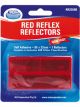 ARK Red Reflex Reflector Self Adhesive 85mm x 22mm Adr Approve Blister Pack of 2