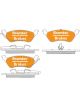 Bremtec Pro-Line Brake Pads Set Chrysler Voyager Rg 2001- Db1853