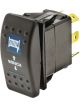 Jaylec Switch Rocker Winch Symbol 20A @ 12Vmom On / Off / Mom On Blue
