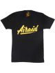 Airaid T-Shirt; Black, Gold Airaid Logo, Large