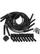 Aeroflow Xpro Universal 8.5mm V8 Ignition Lead Set Black