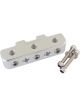Aeroflow Pressure Sensor Block Silver 9 X 1/8