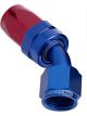 Aeroflow 100 Series Taper 45 Degree Hose End -10AN Blue/Red