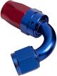 Aeroflow 100 Series Taper 120 Degree Hose End -12AN Blue/Red