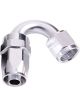 Aeroflow 100 Series Taper 150 Degree Hose End -6AN Silver