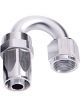 Aeroflow 100 Series Taper 180 Degree Hose End -6AN Silver