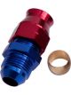 Aeroflow Tube to Male AN Adapter 1/4 Inch to -4AN Blue/Red