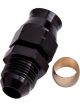 Aeroflow Tube to Male AN Adapter 3/8 Inch to -6AN Black