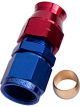 Aeroflow Tube to Female AN Adapter 3/8 Inch to -6AN Blue/Red