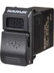 Narva 12/24V Dual Usb Charger With LED Volt/Amp Meter