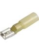 Narva 6.3 x 0.8mm Adhesive Lined Female Blade Terminal Yellow Pack 15