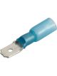 Narva 6.3 x 0.8mm Adhesive Lined Male Blade Terminal Blue Pack of 20