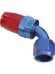 Aeroflow 100 Series Taper 60 Degree Hose End -10AN Blue/Red